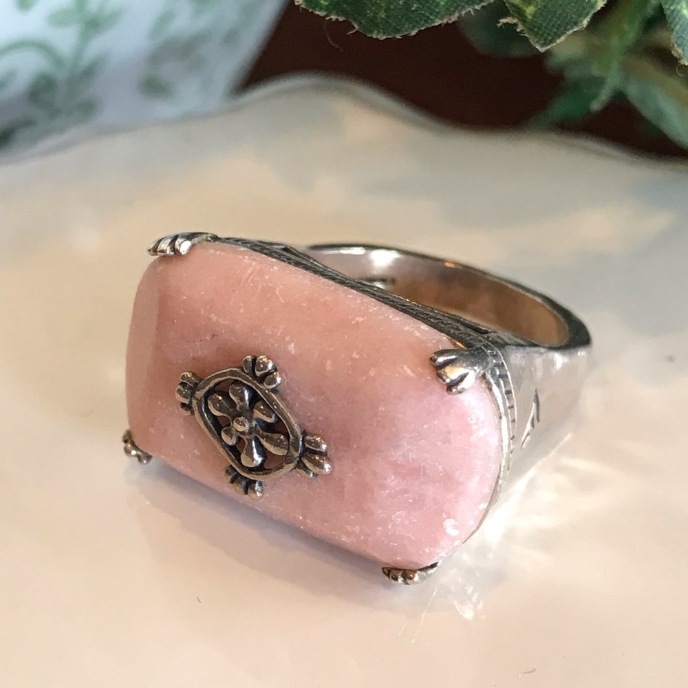 Silpada Pink Soapstone Ring